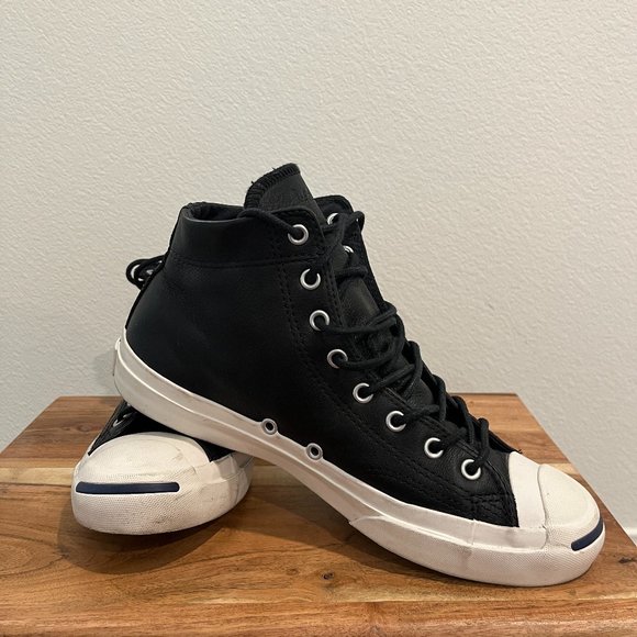 Converse Jack Purcell Leather Sneakers - Picture 5 of 8